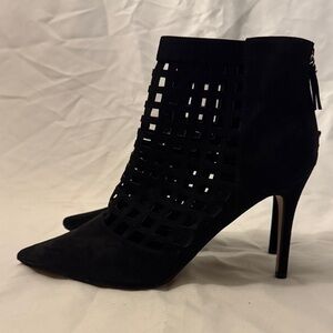 Aldo Black Lattice Stiletto Heels